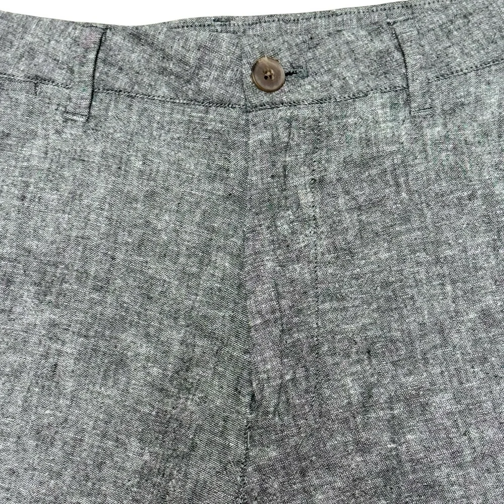 Bonobos Shorts Men's 34 CharcoalGray Linen Cotton Standard Fit Preppy Old Money